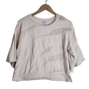 Cabi Sweater Women's XS #5631 Shy Pullover Knit Wide Sleeve Light Pink‎